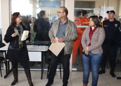 Inauguração da mostra - Rosana Almendares,  Renato Almendares, Secretária de Educação e Cultura Mônica Coelho.Foto: Departamento de imprensa Prefeitura de São José do Norte